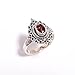 Natural Red Garnet Gemstone 925 Sterling Silver Handmade Design Statement Ring Jewelry Gift for Her (5)
