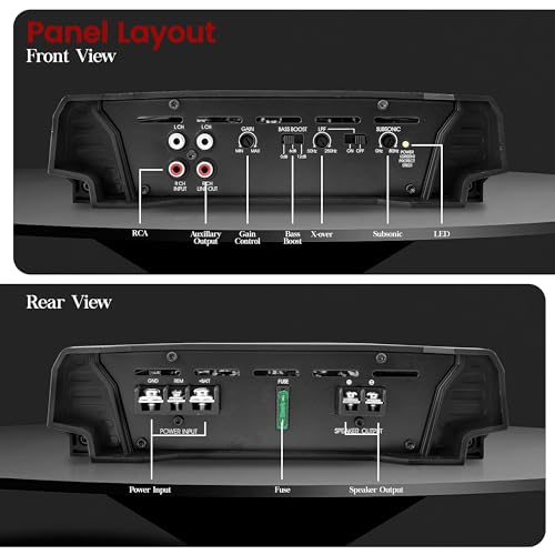 Ampli Lanzar HTG137 monobloc 2000w, l'excellence acoustique auto - 4