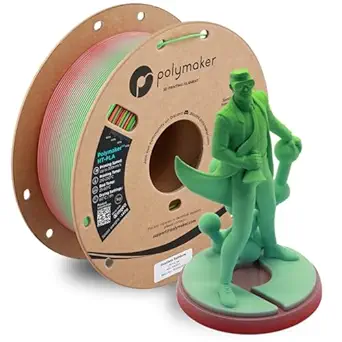 Polymaker HT-PLA Filament 1.75mm Gradient Rainbow, High Temp PLA for 3D Printing, Heat Stable Up to 150°C, Easy to Print, Works with Most FDM Printers, 1kg Spool