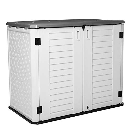 Horizontal Outdoor Garden Storage Shed for Backyards and Patios,Waterproof Storage Box,26 Cubic Feet