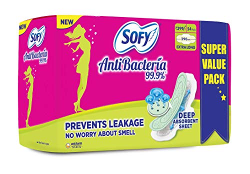 Sofy Anti Bacteria Extra Long Sanitary Pads (Pack of 54 Pads) - Image 3