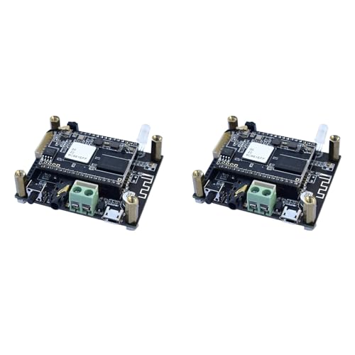 YGBWAOV 2X Módulo Bluetooth WB05 WiFi y Bluetooth 5.0 Placa de Salida Analógica I2S ESS9023 con Audio Airplay DLNA WiFi