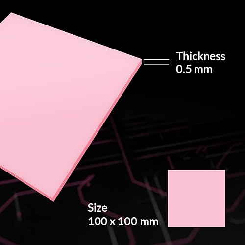 Miniatura 2 de ARCTIC TP-1 (APT2012) Almohadilla térmica básica, 3.937 x 3.937 x 0.020 in (4 piezas) - Almohadilla térmica, excelente conducción térmica, relleno