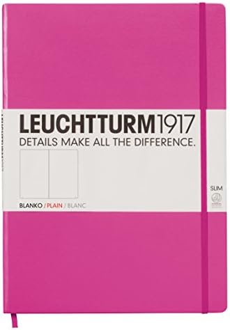 LEUCHTTURM1917 (344815) Notebook Master Slim (A4+), Hardcover, 123 Numbered Pages, Dotted, Anthracite