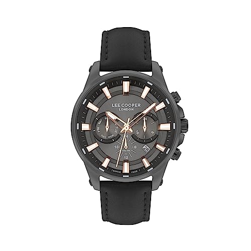 Lee Cooper Multifunction Black Round Dial Men's Watch - LC07525.651