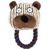 Design mignon de dessin animé : avec un adorable personnage de dessin animé, ce jouet à mâcher en peluche est conçu pour capturer l'attention de votre animal de compagnie et encourager l'interaction ludique, ce qui en fait un favori parmi les chiens et les chats.