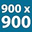 900 x 900 mm