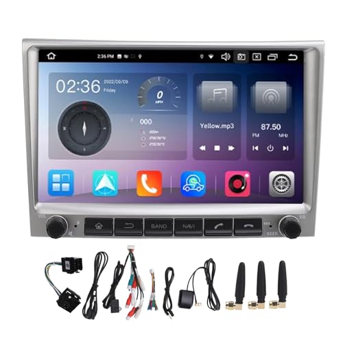 Reproductor Multimedia con Navegación GPS y Radio Estéreo para Automóvil de 8 Pulgadas, 8 Núcleos para Sistema Android 12, Reproductor de DVD para Automóvil Carplay para Boxter