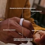 Oura Pierścionek 4 ceramiczny – Midnight – rozmiar 11 – Smart Ring – określić swój rozmiar przed zakupem