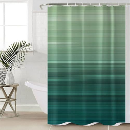 Rideau de douche noir et blanc en polyester moderne 119x183 cm