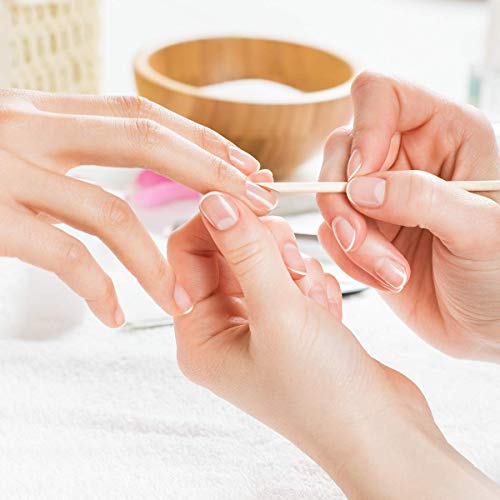 KIRA Wooden Nail Sticks, Multi-Functional Double Heads Cuticle Pusher Wood Sticks Remover Manicure Pedicure Tool For Women (Beige) (Pack Of 24) - Image 4