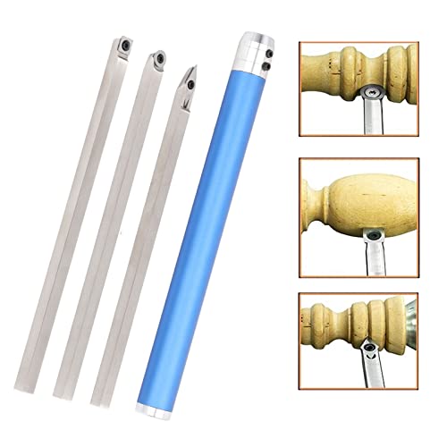 Set de 6 fresas para tornear madera con punta de carburo miniatura 6