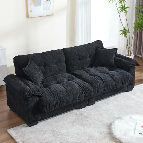 KIVENJAJA 90.5”W Oversized Cloud Loveseat Sofa, Modern