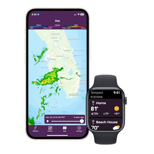 Tempest Weather System with Built-in Wind Meter, Rain Gauge, and Accurate Weather Forecasts, Wireless, App and Alexa Enabled
