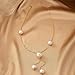 Long Pearl Necklaces for Women Fashion Large Round Balls Pearls Drop Lariat Necklace Dainty Boho Pearls Beads Body Chain Plus Size Trendy Jewelry Gifts (Gold)