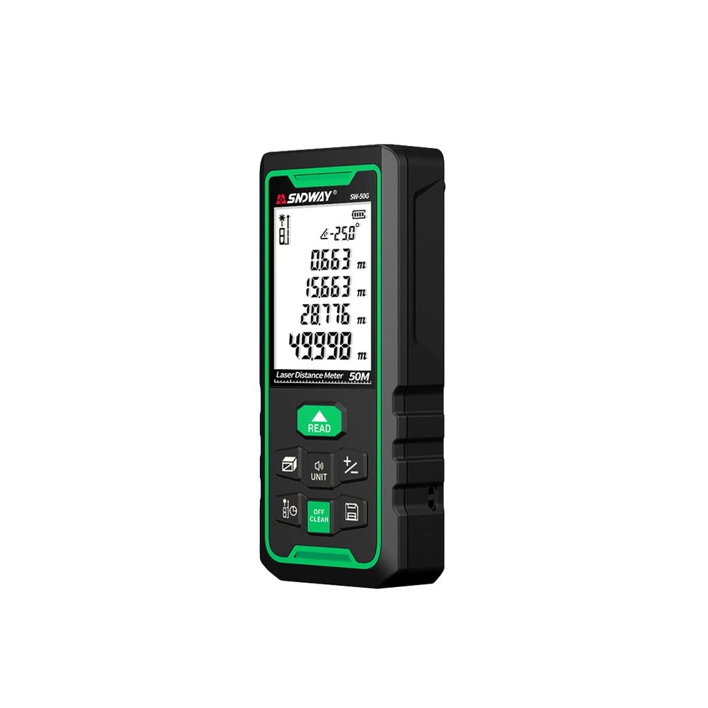 Outdoor Green Laser Rangefinder Podczerwień Ograniczający ręczny odległość instrument pomiarowy elektroniczny linijka na zewnątrz (Color : Green, Size : 50 meters)