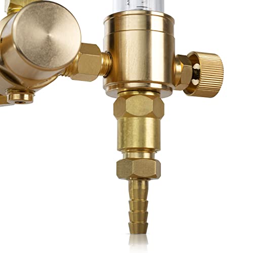 Sparc Dual Output Argon Welding Flowmeter 0-60Cfh Cga580 Inlet 5/8" Outlet 2Yr Usa Warranty #TOP3