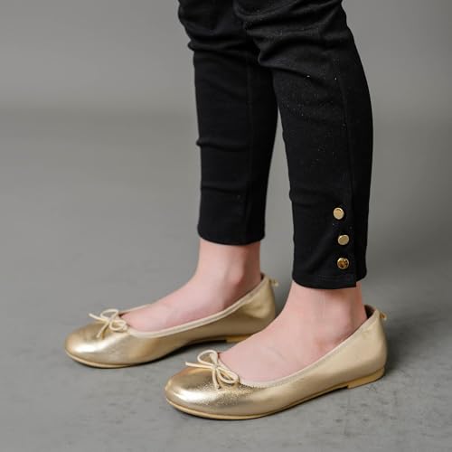 Image of Hope & Henry Girls' Ponte Pants with Button Details