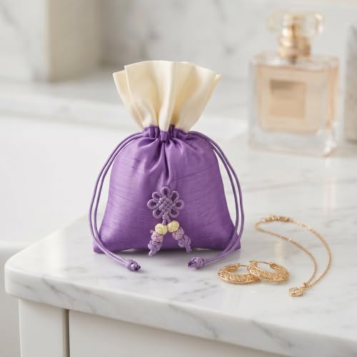 Bolsas para empaquetar joyas tradicionales con cordón suave 5