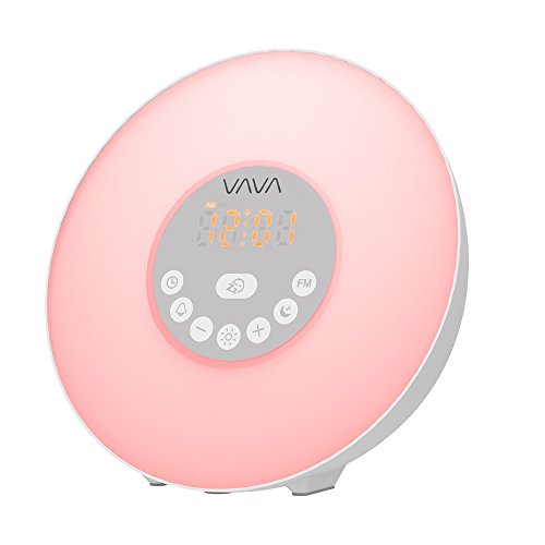 Smart Sunrise Alarm Clock - VAVA Wake Up Light with 7 Colors Switch