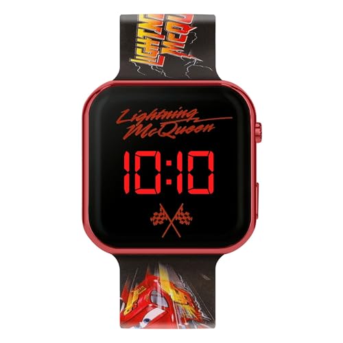 Disney Kids Lightening McQueen Montre numérique LED pour enfants