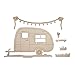 Produktbild Rayher 46423505 Holzmotiv Wohnwagen, FSC zertifiziert, natur, 20 x 11,5 x 0,4 cm, 6teilig, zum basteln und bemalen