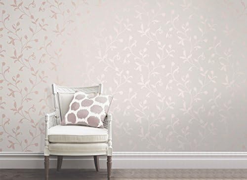 Fine Décor FD42209 Quartz Trail Wallpaper, Rose Gold