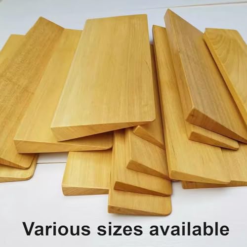 Rampa de madera maciza para bordillos 1x23x5.1cm marrón miniatura 4