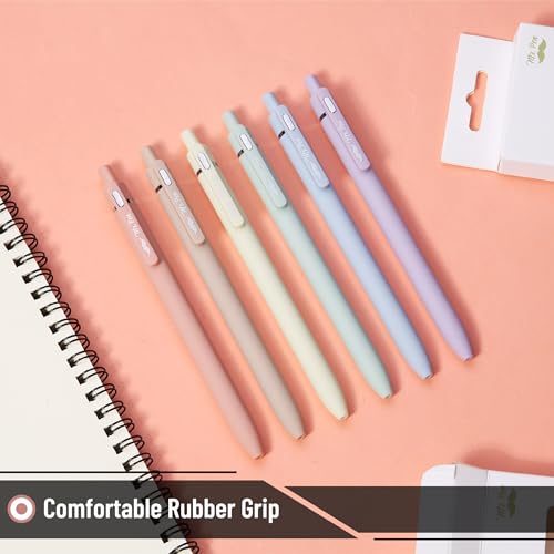 Set de 6 bolígrafos retráctiles de gel Mr. Pen tinta negra miniatura 4