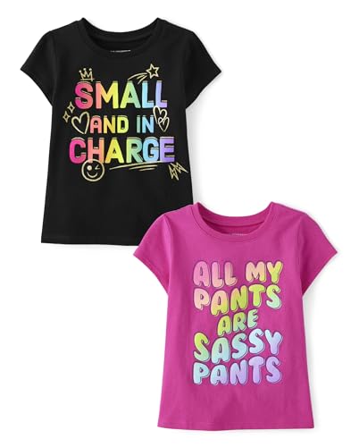 The Children's Place,and Toddler 2-Pack Short Sleeve Graphic T-Shirt,18-24 Monts