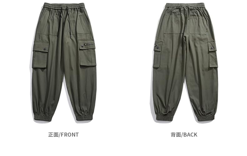 Pantalon cargo ajustable avec coupe large et design jogging sport