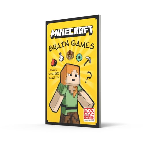 Image of Minecraft Brain Games: An official illustrated Minecraft children's puzzle book - perfect for kids into video games aged 7, 8, 9, 10 and 11 - new for 2025!