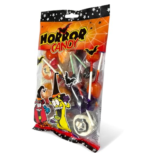 OYOY | 275g Halloween Horror Süßigkeiten Mix | Gruselige Bonbons & Lollies einzeln verpackt | Perfekt als Halloween Naschereien Mitgebsel & Party