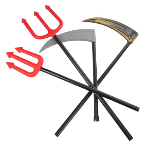 iplusmile 4 Pièces Jeu de Faux Cosplay Plastique Réaliste pour Halloween Accessoires Décoratifs pour Fête et Rassemblement Entre Amis