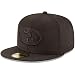 NFL San Francisco 49ers Men's Black On Black 59Fifty Fitted Cap, 7 1/4", Black
