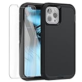 AICase for iPhone 13 Pro Case with Glass Screen Protector, Heavy Duty Protective Phone Case,...