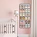 ANIZER Dual-sided Hanging Baby Shoes Organizer Closet Toddler Shoe Storage Holder for Kids Bow Socks Underwear (GREY)