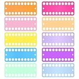 10 organizadores de hilos portátiles con 20 ranuras para bordar, bobina de hilo para costura, costura a mano, tablero de colores