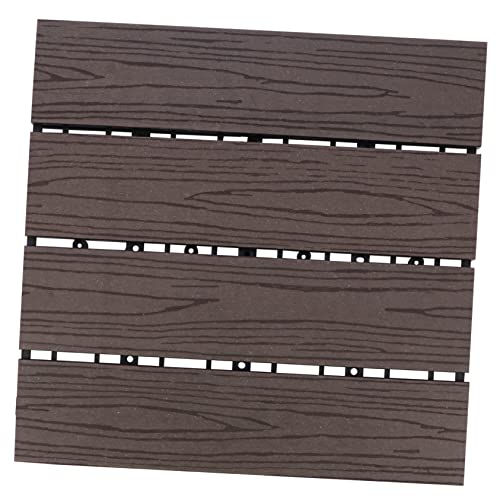 POPETPOP 1pieza Suelo De Plástico De Madera Resistente Al Agua Para Jardín Suelo Ecológico De Corcho Para Exteriores