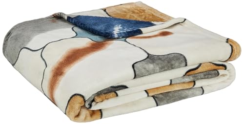 Image of amazon basics Double Sized Plush Blanket | (300 GSM) | (Cream)
