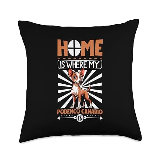 Home is with my Podenco Canario Throw Pillow
