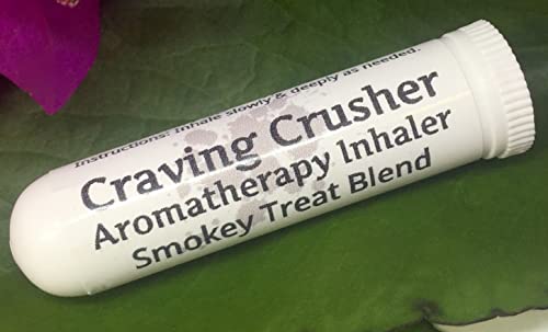 Urban Releaf Craving Crusher ! Aromatherapy Inhaler, Smokey Treat Blend. Quit Aid Stop Smoking Natural Suppressant, Pocket/Purse Stick, Vapor. 100% Natural. Help Quit Cravings. Drug Free #TOP1