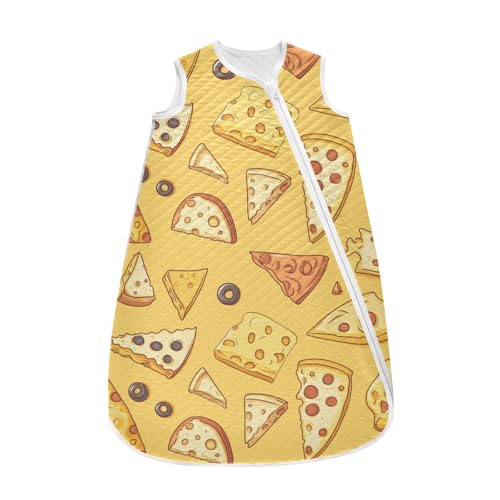 vvfelixl Cute Cheese Baby Sleeping Bag Sleep Sack,Baby Wearable Blanket Sleep Suit for 0-6 Months