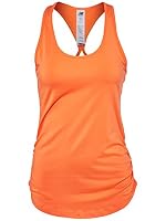 New Balance Women's TRANSFORM PERFECT TANK Tops, Orange (VIVID TANGERINE), X-Small US