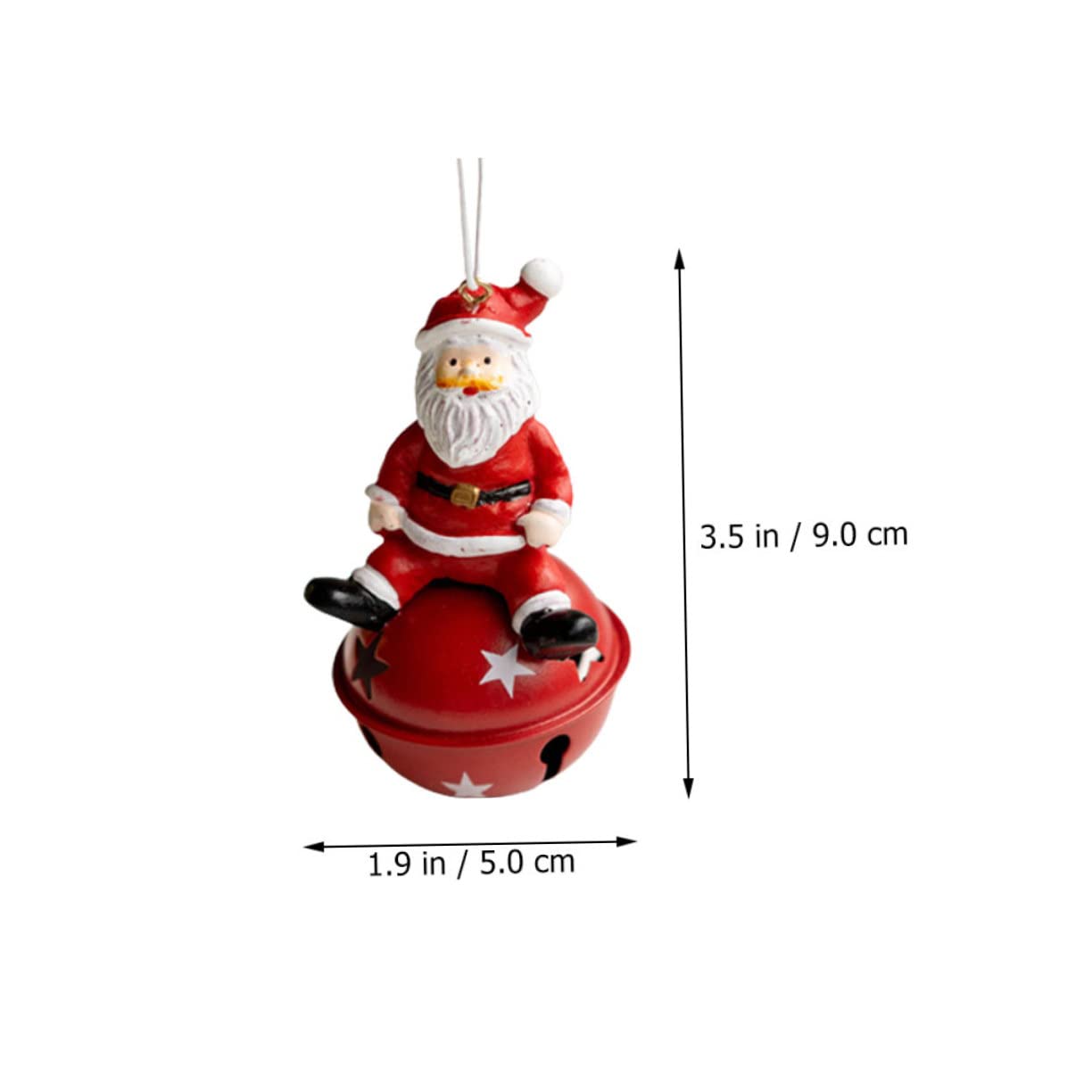 Zerodeko 3 Set Ciondolo Campana Di Natale Pendenti Natalizi Ciondolo Natalizio Piccole Campane Di Natale Decorazioni E Ornamenti Per Alberi Di Natale Ornamento Natalizio Resina 3 Pezzi*3