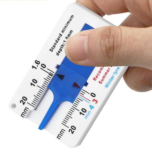 Profiltiefenmesser Für Reifen, Gewindetiefenmessgerät Für Reifen Reifenprofiltiefenmesser, Reifenprofilmesser, Genaue Messwerkzeuge Für Die Reifenprofiltiefe Für Motorräder, Autos