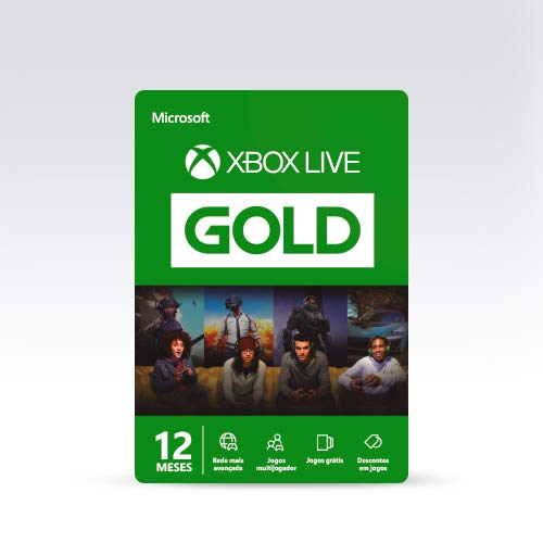 Microsoft Xbox Live Gold - 12 Meses + Chaveiro