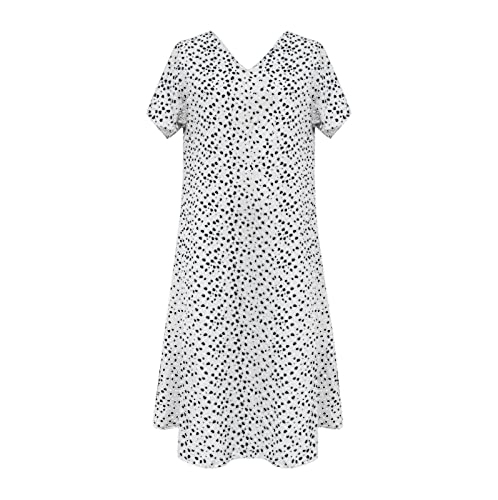 Robe de vacances imprimé cœur légère pour les journées d'été