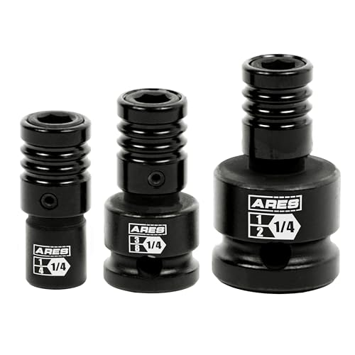 ARES 22035 3-Piece Impact Grade Quick Release Bit Holder Set