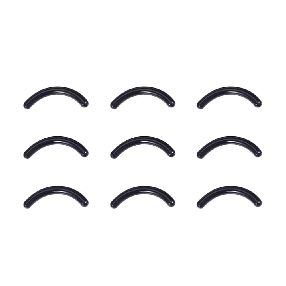 Rubber Eyelash Curler Replacement Pads, Black, 16 Pcs, 45 OFF